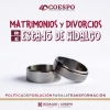 De cada 2 matrimonios hubo un divorcio