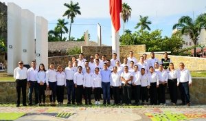 Conmemoran en Huejutla a los Ni&ntilde;os H&eacute;roes