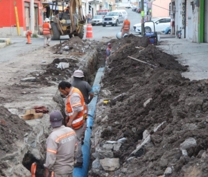 Renueva Caasim línea de agua en centro de Pachuca 