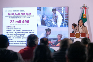 Avanza registro a Pensi&oacute;n Mujeres Bienestar; en curso, programa Salud Casa por Casa, informa Ariadna Montiel