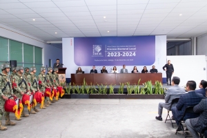 Previo al inicio del Proceso Electoral Local 2023-2024 para la renovación de los 84 Ayuntamientos y las 30 Diputaciones Locales, IEEH realiza Acto Cívico