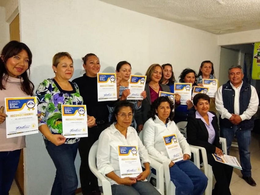 IMM DE MINERAL DE LA REFORMA CAPACITA A MUJERES EN PRIMEROS AUXILIOS DEL FRACC. SAN FERNANDO