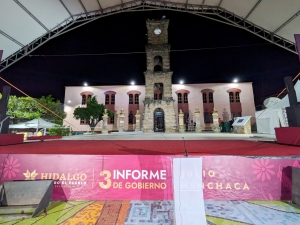 Hoy en Huejutla, primer informe regional