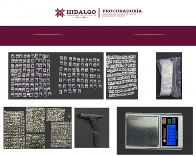 Golpe al narcomenudeo; AIC asegura 7 mil 500 dosis de droga y detiene a dos hombres en Tlaxcoapan