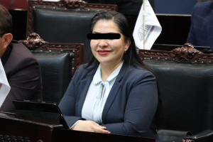 Alhely Medina dice Adi&oacute;s al Congreso