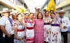 Xóchitl Gálvez, sostuvo un encuentro con militantes y simpatizantes del PRI, PAN, PRD en Tulancingo