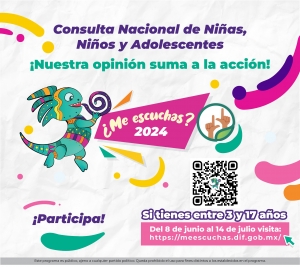 DIF de Hidalgo se suma a la Consulta Nacional &iquest;Me Escuchas? 2024
