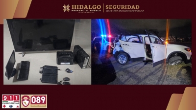 Tras robo a vivienda en Mineral de la Reforma, SSPH recupera bienes valuados en m&aacute;s de medio mill&oacute;n de pesos