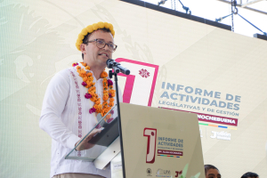    Diputado Julián Nochebuena comparte ante miles de personas los logros de su primer año de trabajo