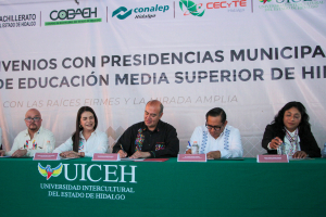 UICEH y ayuntamientos firman convenio para impulsar educaci&oacute;n superior en la regi&oacute;n Otom&iacute;- Tepehua  &nbsp;