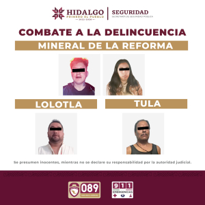 SSPH detiene a dos personas por portaci&oacute;n ilegal&nbsp;de armas, y a dos m&aacute;s por intento de robo