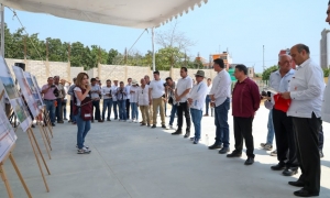 Autoridades estatales vigilan construcci&oacute;n de infraestructura educativa