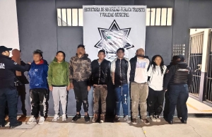 Detienen a siete personas armadas con droga y motocicletas robadas en Cubitos