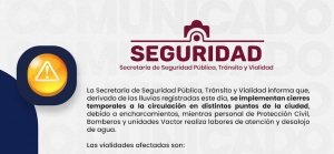 La Secretaria de Seguridad P&uacute;blica, Transito y Vialidad informa: