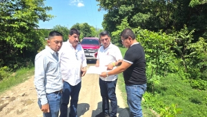 Alfredo San Rom&aacute;n supervisa obras y proyecta nuevas acciones para el bienestar de Huejutla