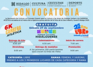 Invitan a la Carrera Atl&eacute;tica de la Feria del Libro Infantil y Juvenil 2025