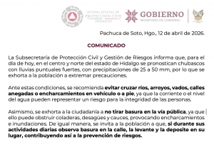 La Subsecretar&iacute;a de Protecci&oacute;n Civil y Gesti&oacute;n de Riesgos informa