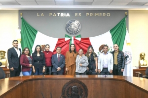 Congreso de Hidalgo entrega distinci&oacute;n &ldquo;La Mina del Tiempo&rdquo; a Josefina Rodr&iacute;guez Zamora, secretaria de Turismo