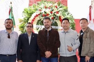 Guardia de honor con motivo del 259 Aniversario de la Primera Huelga Minera en Am&eacute;rica Latina&nbsp;