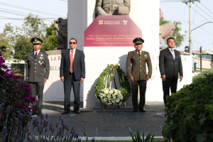 Guardia de honor por el natalicio de Emiliano Zapata