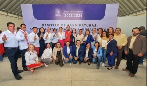 Registran PRI, PAN y PRD; candidaturas a diputaciones locales ante el IEEH