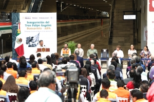 Hidalgo se conecta al futuro con la inauguraci&oacute;n del tren Buenavista&ndash;AIFA