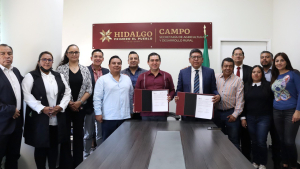Saderh y Bachillerato del Estado de Hidalgo firman convenio
