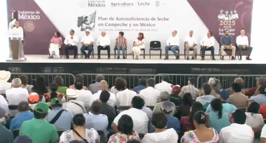 ¡Cumplimos! aquí estamos para que la leche de campeche se lleve a todo el país