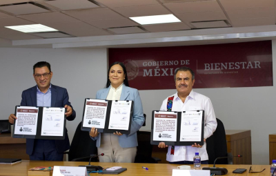 Secretaría de Bienestar y el INEA firman convenio para la alfabetización de Adultos Mayores y Personas con Discapacidad