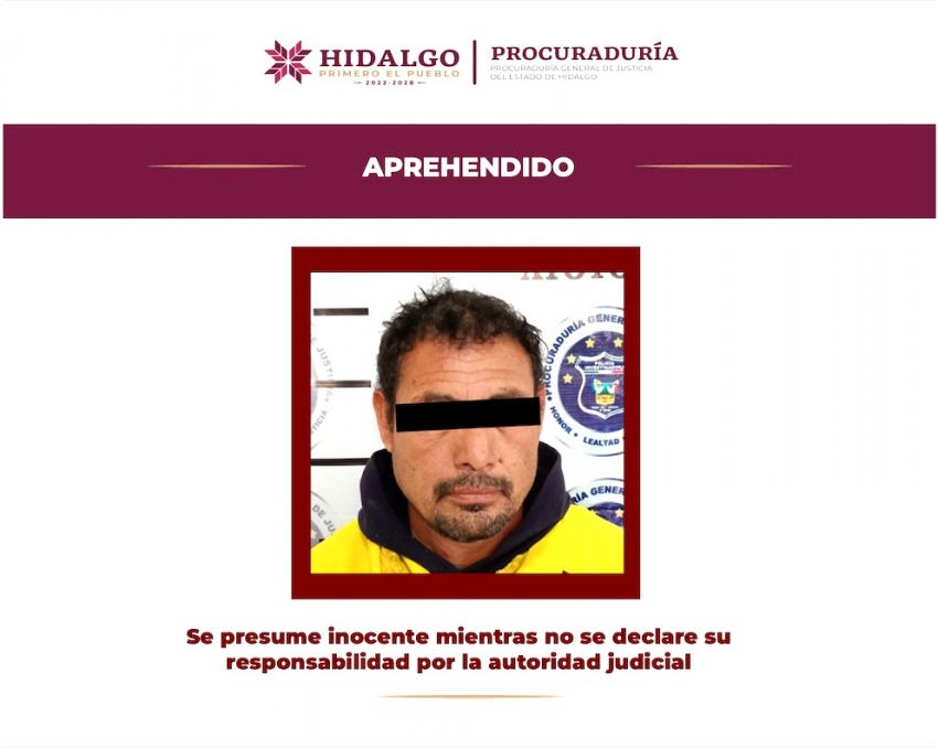 Aprehendido probable responsable de desaparición cometida por particulares