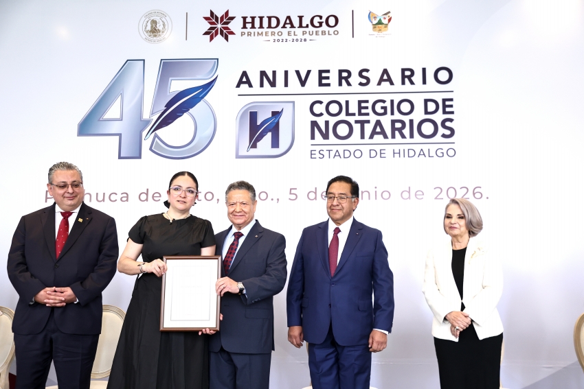 Julio Menchaca acompaña fortalecimiento del Colegio de Notarios del Estado de Hidalgo    