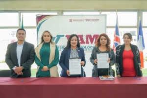 UTVAM firma convenio con la Escuela de Negocios Frederic Skinner