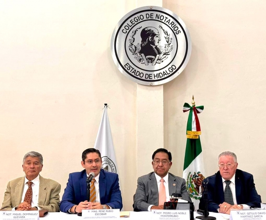 Refuerzan notarios hidalguenses preparación jurídica y excelencia profesional