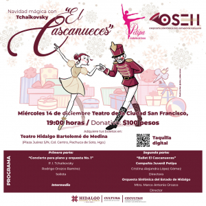 Secretar&iacute;a de Cultura culminar&aacute; actividades de 2022 con &ldquo;El Cascanueces&rdquo; de Tchaikovsky