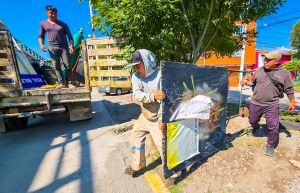 Pachuca intensifica retiro de estructuras irregulares para mejorar su imagen urbana
