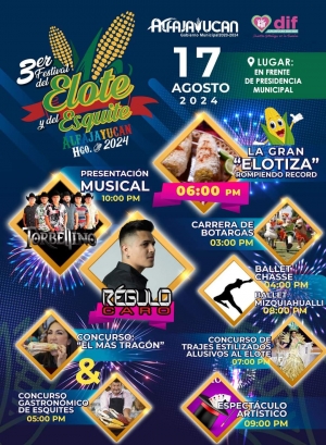 Realizarán Tercer Festival del Elote y los Esquites en Alfajayucan