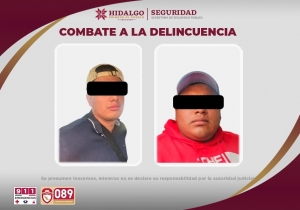 Policías Estatales recuperan vehículo robado y detienen a tres implicados   