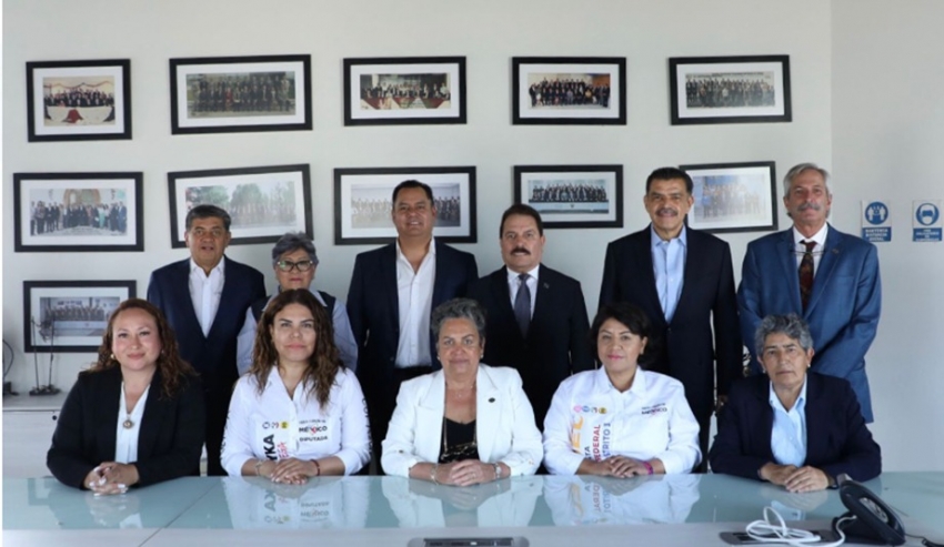 Candidatos a diputaciones federales de Fuerza y Corazón por Hidalgo, presentaron sus propuestas en el Consejo Coordinador Empresarial