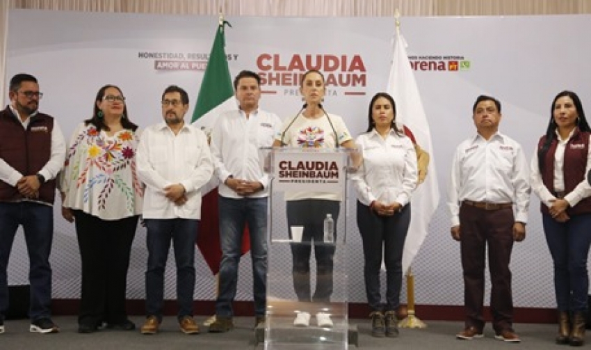 Claudia Sheinbaum anuncia proyectos para Hidalgo en caso de llegar a la presidencia el 2 de junio