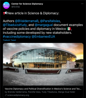 Hidalgo es l&iacute;der en diplomacia cient&iacute;fica, destaca Science &amp; Diplomacy  &nbsp;