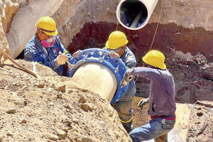 Concluyen maniobras de rehabilitaci&oacute;n en el tramo n&uacute;mero 11 del acueducto T&eacute;llez