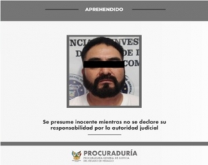 Detienen a un hombre por homicidio de tres personas, ocurrido en el bar “el caballo negro”, en Huichapan