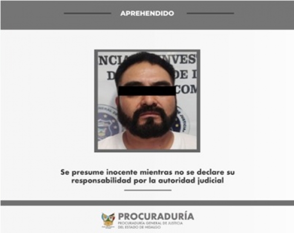 Detienen a un hombre por homicidio de tres personas, ocurrido en el bar “el caballo negro”, en Huichapan