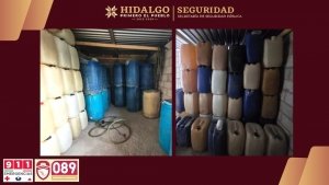 SSPH desmantela predio para almacenamiento de huachicol en Tepeapulco