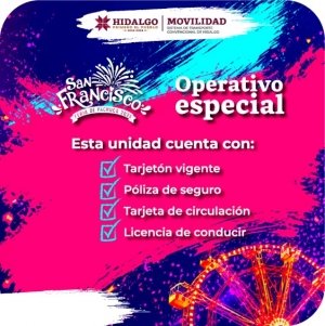Anuncia Semot plan operativo para la Feria de San Francisco 2026