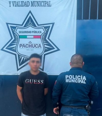 Capturan a presunto responsable de robo de autopartes en Pachuca
