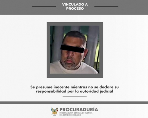 Imponen prisión preventiva a un hombre por los delitos de homicidio contra una niña y lesiones a un adulto por disparo de arma de fuego en Tulancingo