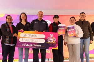 Comunidad educativa de Hidalgo reafirma solidaridad con el Telet&oacute;n