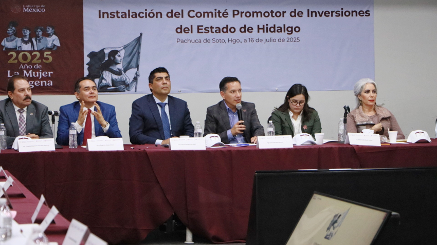 Instalan Comité Promotor de Inversiones en Hidalgo para fortalecer los Polos de Desarrollo Económico   