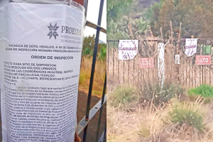 Clausuran construcci&oacute;n de un&nbsp;relleno sanitario en Epazoyucan